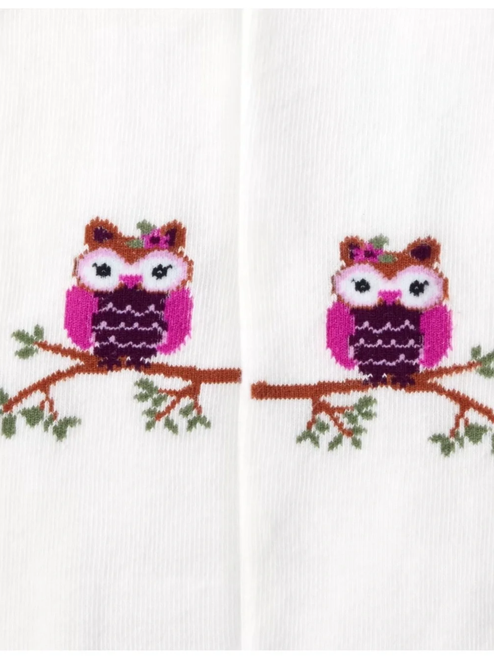 Gymboree Girls Owl Floral Tights 2-Pack - Magical Meadow. NEW
